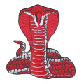 Red Snake Cobra Animal laser cut Horror Embroidery Patch